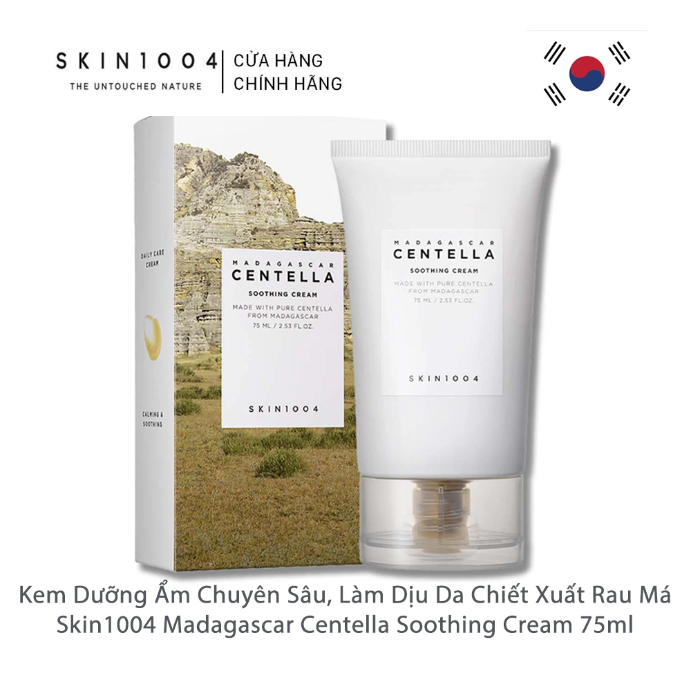  Kem Dưỡng Ẩm, Làm Dịu Da Chiết Xuất Rau Má Skin1004 Madagascar Centella Soothing Cream