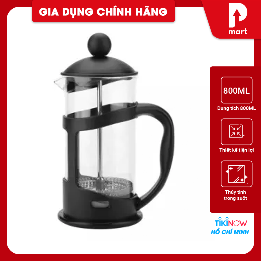 Bình pha trà cafe French Press Lock&amp;Lock, 800ml - LLG018