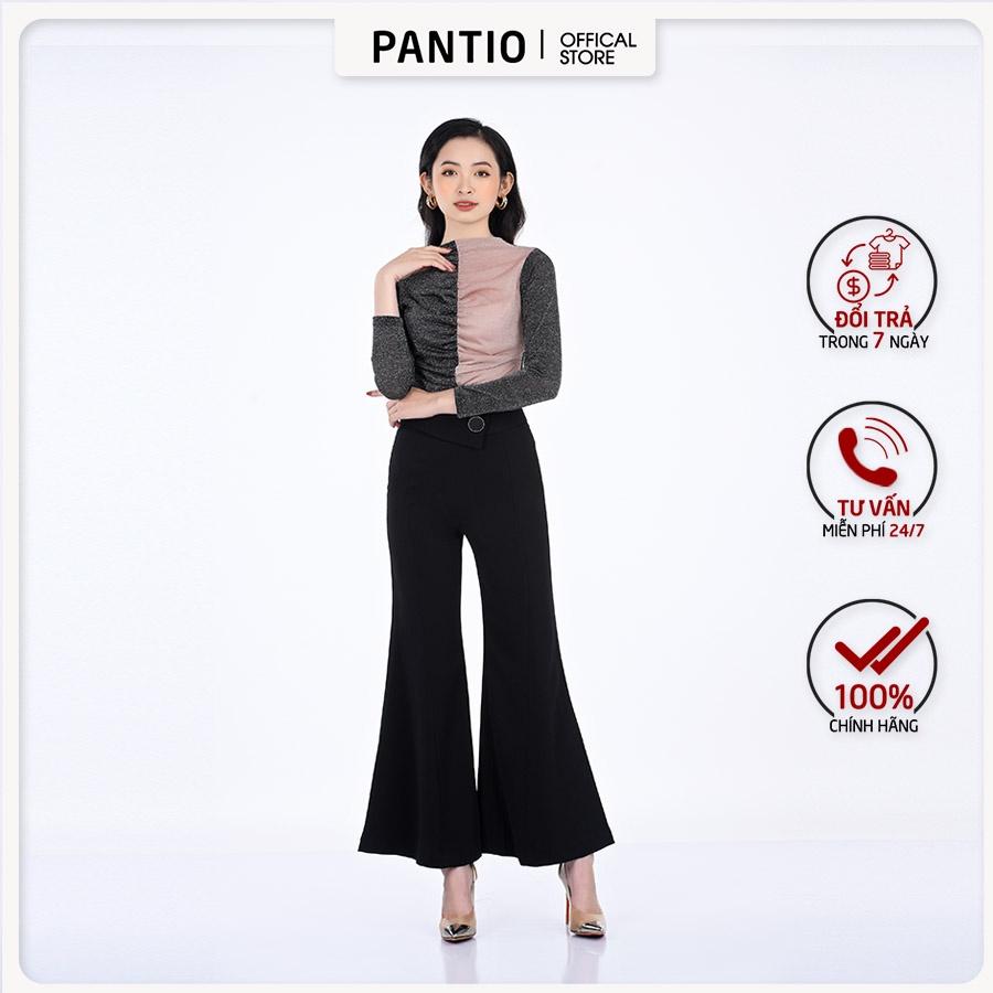 Áo dệt kim chất liệu cotton màu nhũ dáng ôm FAT9173- PANTIO