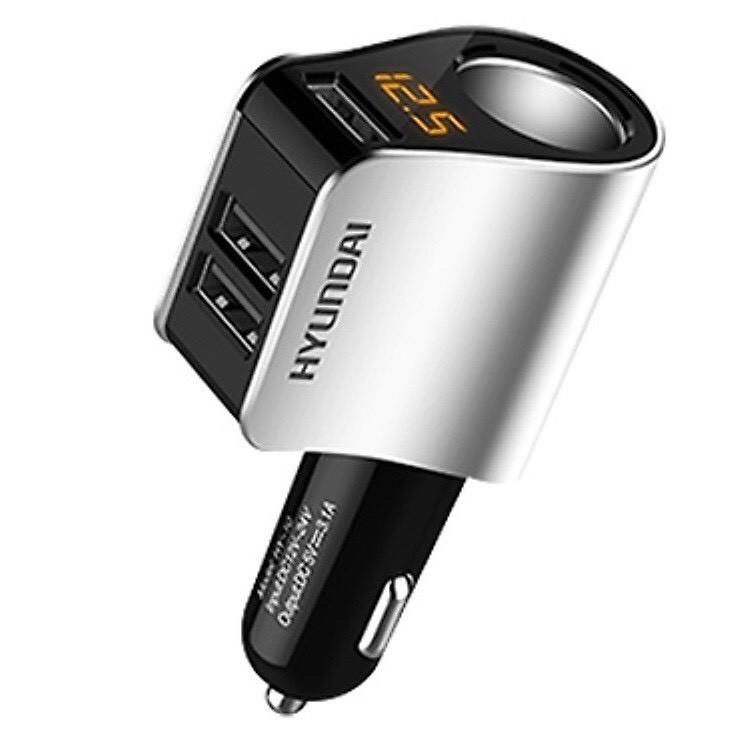 Tẩu Sạc Hyundai HY-10. Có Đèn Led Báo Điện Áp Ắc Quy