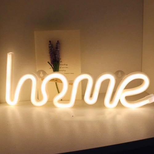 Đèn trang trí phòng hình chữ home ánh sáng lung linh