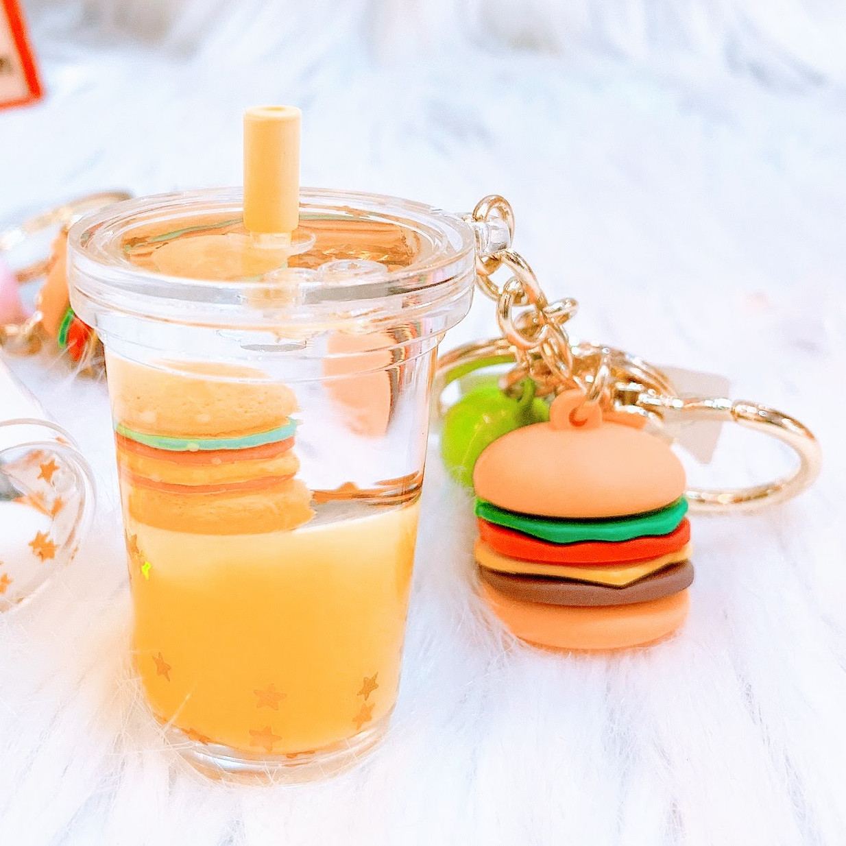 Móc Khóa Trà Sữa Fast Food - 1 Cái - Giao Mẫu Ngẫu Nhiên
