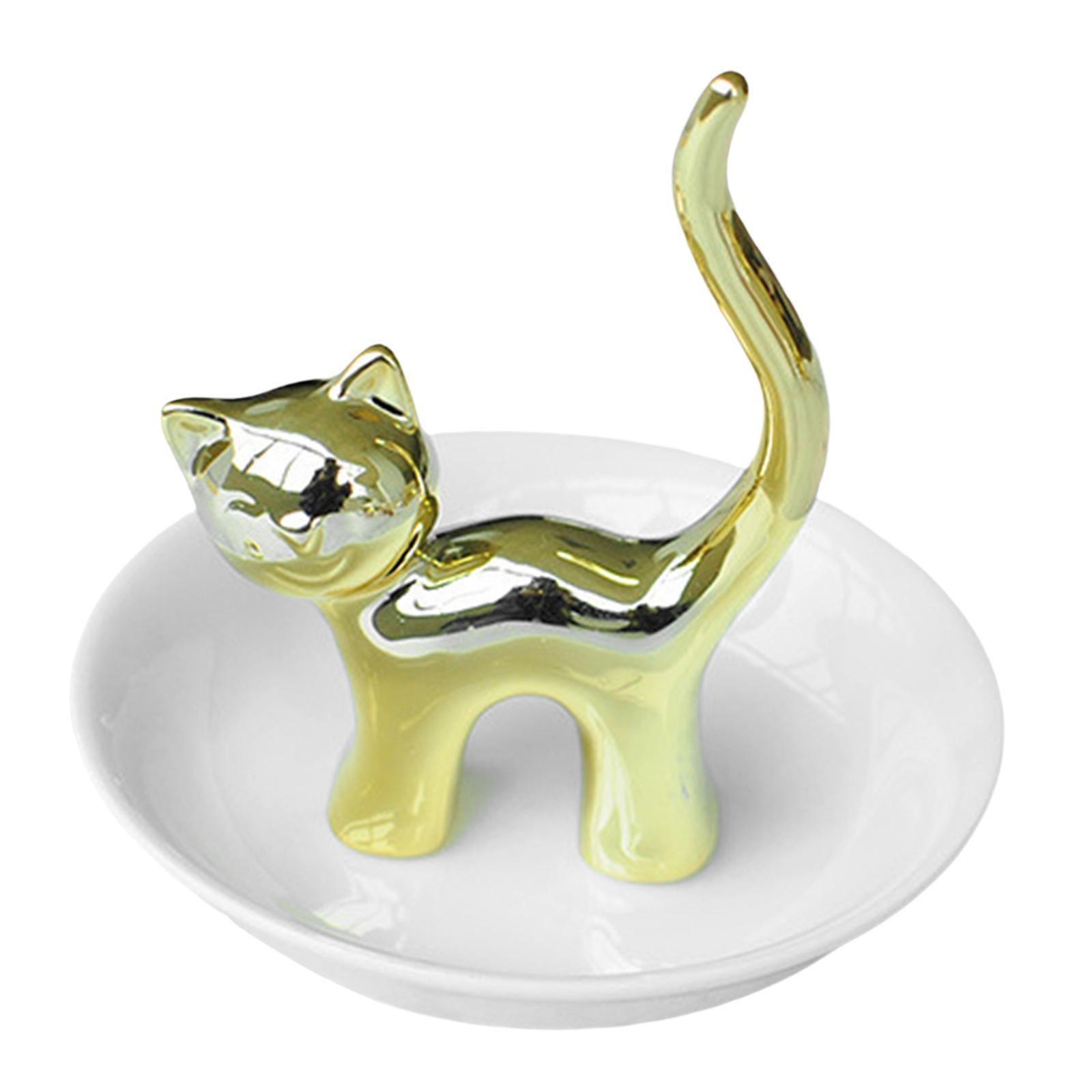 Cat Holder Sculpture Organizer Collectible for Office Home Ornament