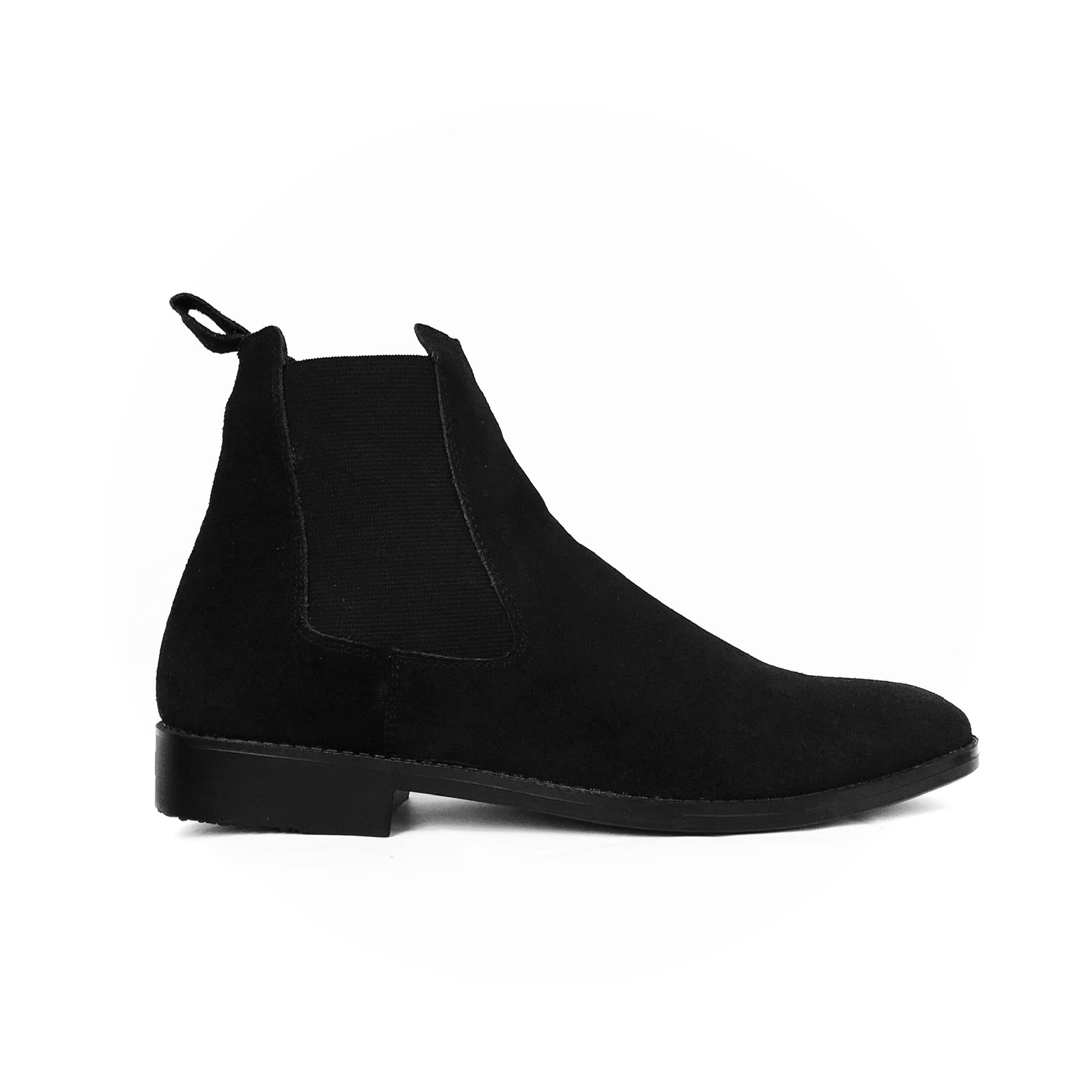 Giày Chelsea Boot Cổ Cao Da Bò Thật TEFOSS HT350 Đen