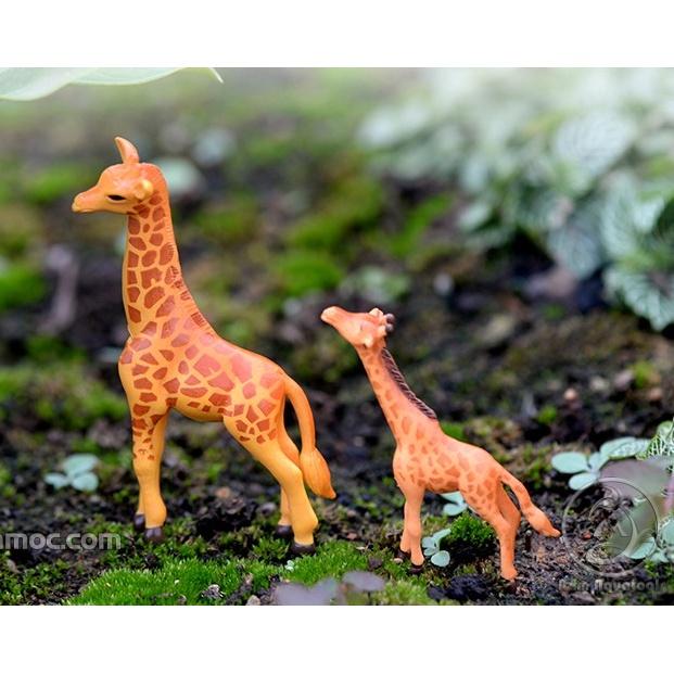 Mô Hình Hươu Cao Cổ Trang Trí Hồ Cá Cảnh / Trang Trí Bể Bán Cạn / Tiểu Cảnh Sen Đá, Xương Rồng