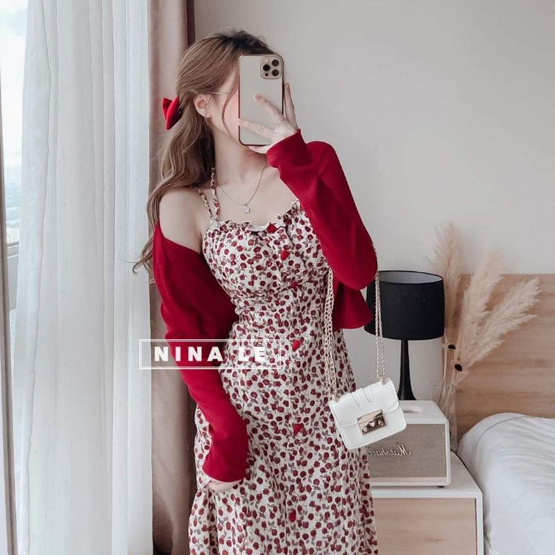 ĐẦM HOA MAXI KÈM KHOÁT NGOÀI BIGSIZE