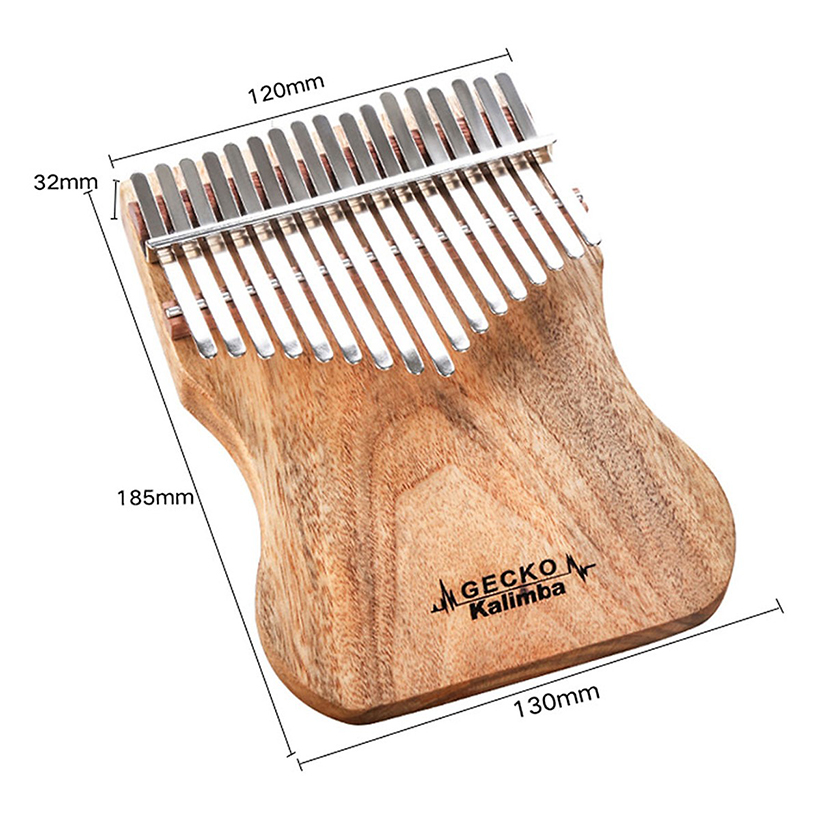 Đàn Kalimba Gecko 17 Phím K17CAP Gỗ Long Não Tặng Kèm Khóa Học Miễn Phí