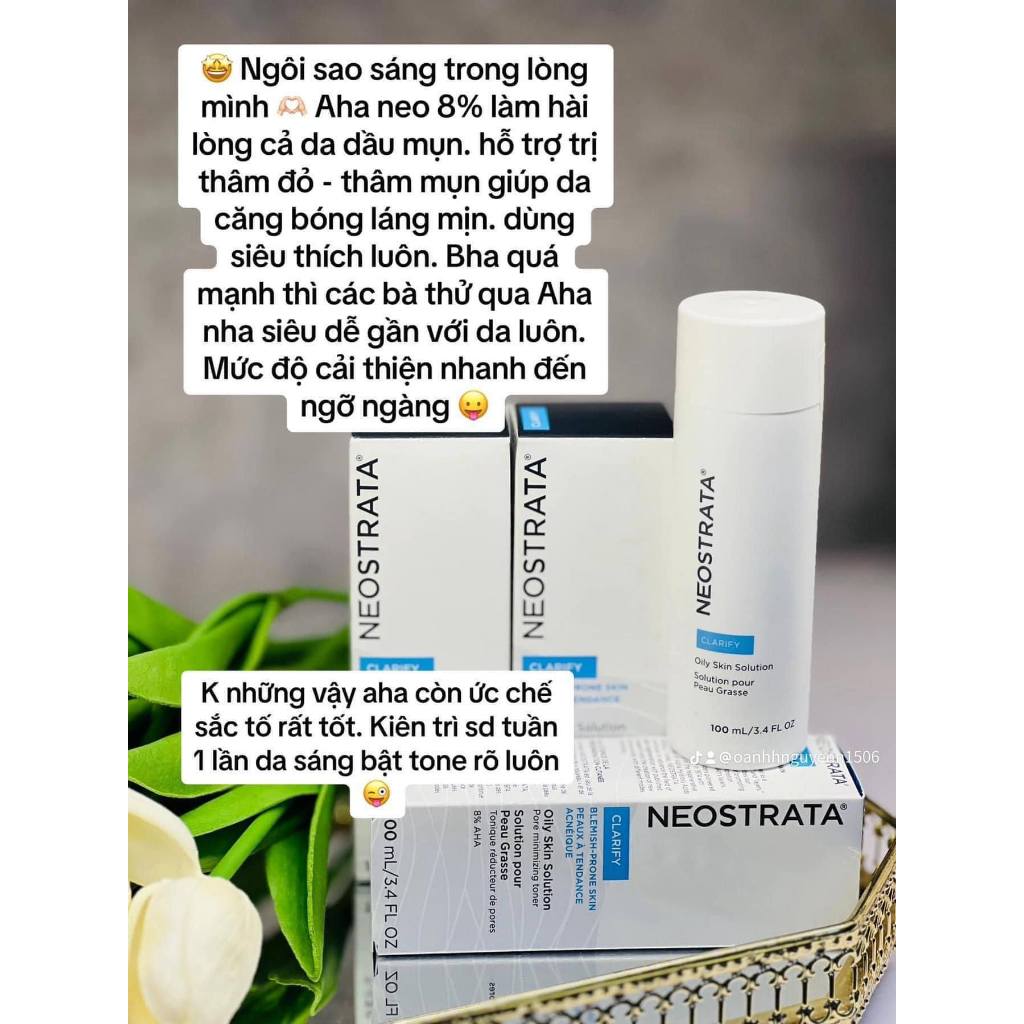 Tẩy da chết hoá học Neostrata Oily Skin Solution AHA 8% 100ml