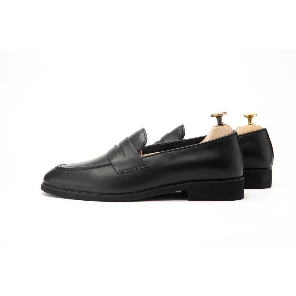 Giày Lười Nam Loafer XOĂN SHOP Da Pu Pu Size 38 Đến 42 Màu Đen - G065