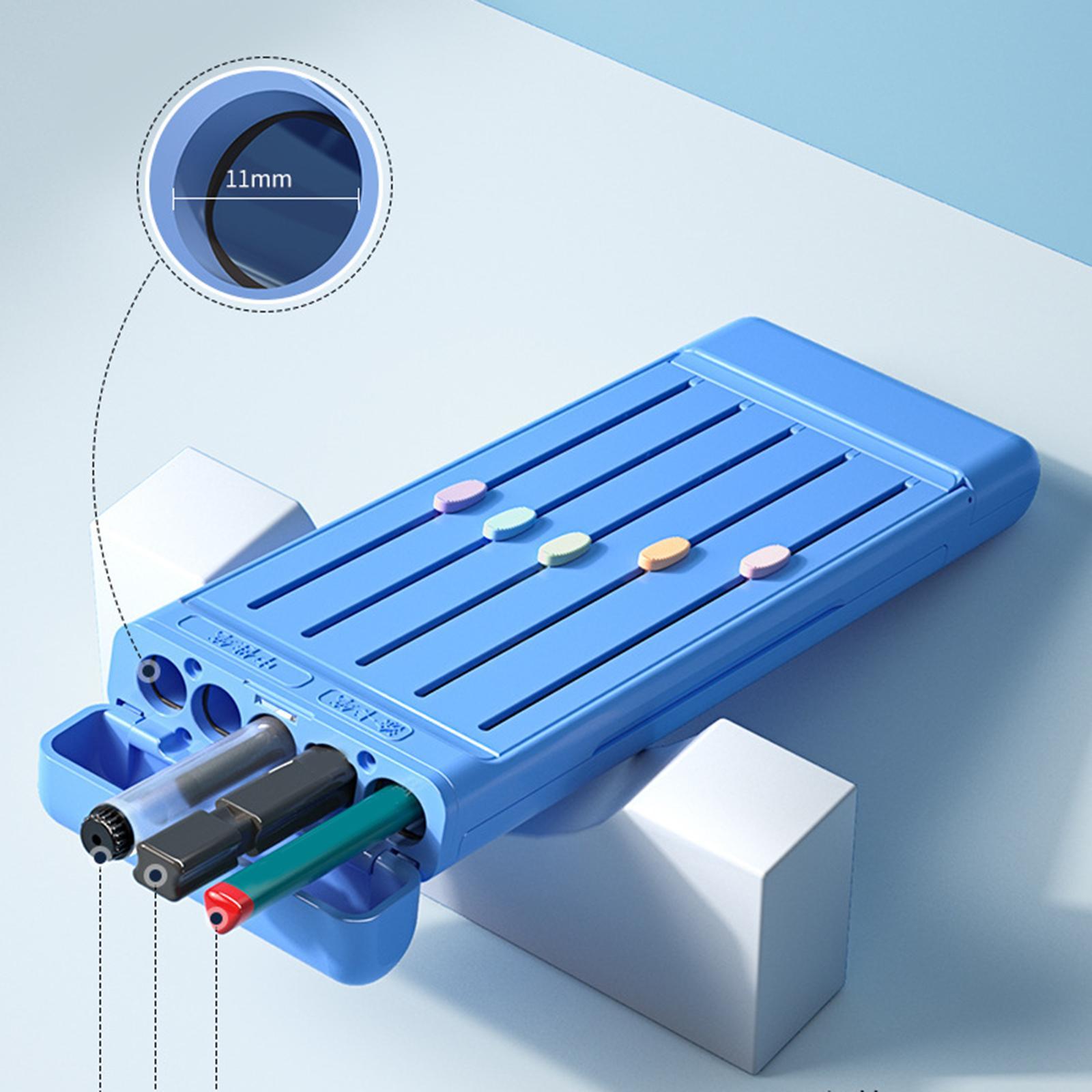 Multifunctional Pencil Case Stationery Organizer for Kids Gifts Blue