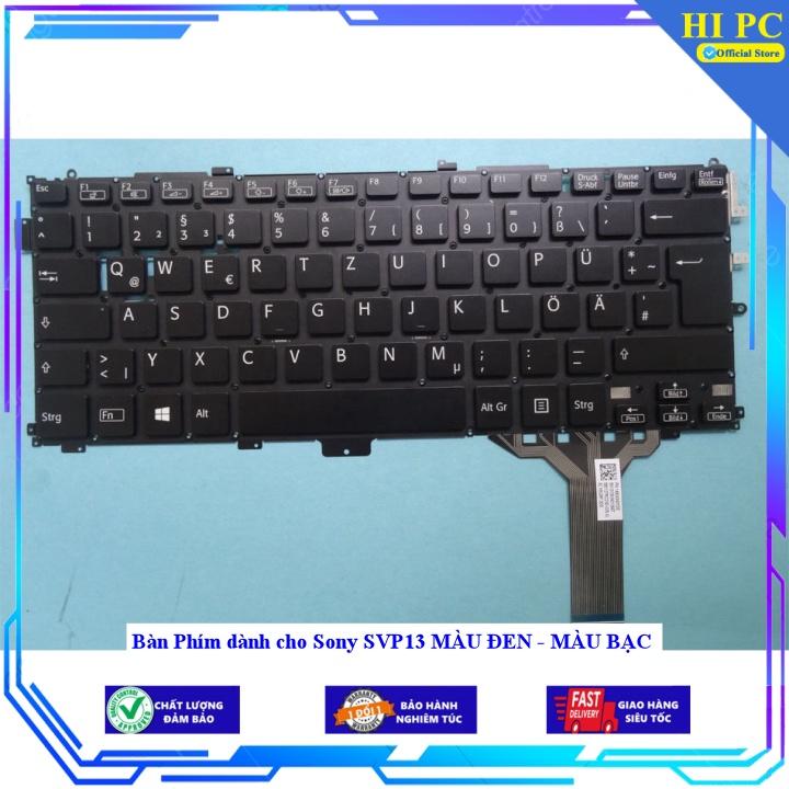 Bàn Phím dành cho Sony SVP13 MÀU ĐEN - MÀU BẠC - Hàng Nhập Khẩu