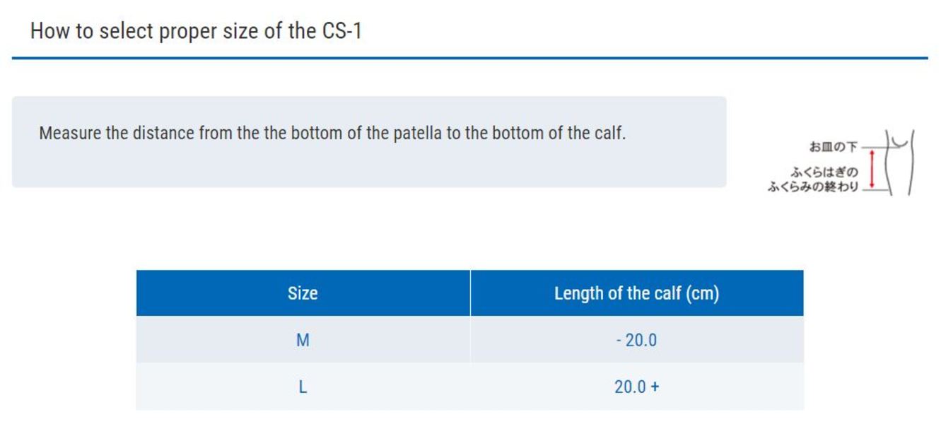 Đai hỗ trợ/ bảo vệ bắp chân ZAMST CS-1