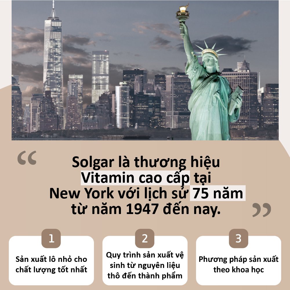 Viên Uống Solgar Skin , Nails And Hair Advance With SMS Giúp Đẹp Da , Chắc Móng , Tóc Giảm Gãy Rụng