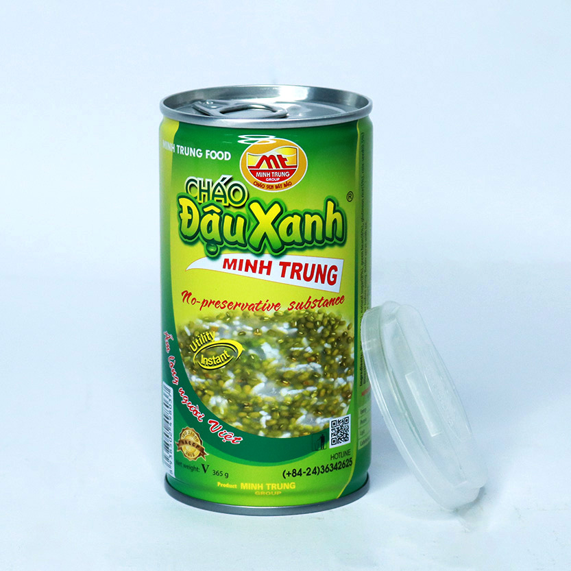 Cháo đậu xanh Minh Trung 365g (combo 12 lon - Cháo Đậu Xanh 12)