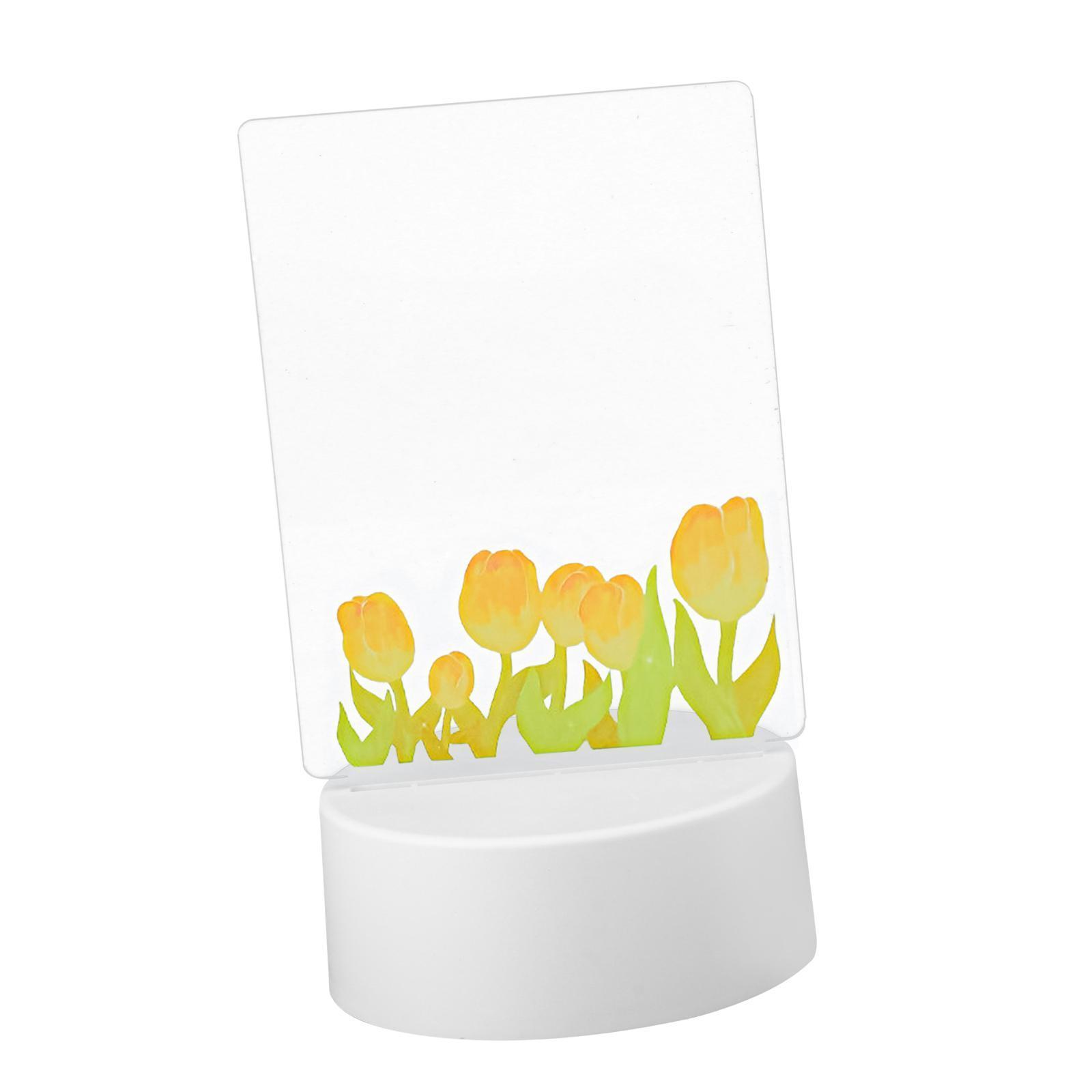 Transparent Acrylic Message Board Memo Light up Daily Moment