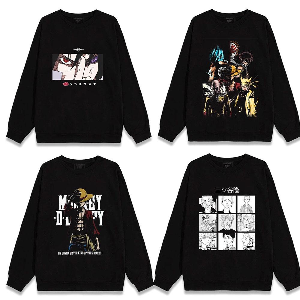 Áo NarutoBST mẫu áo Sweater in hình Anime Naruto Itachi - One Piece - TOkyo Revenger - Neon Genesis siêu chất