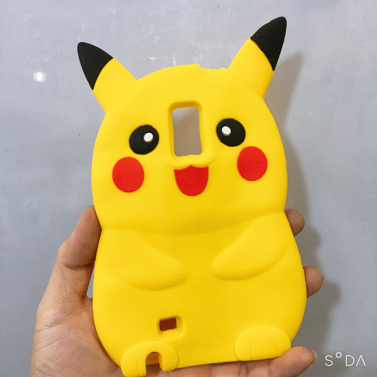 Ốp lưng silicons hình Pikachu đáng yêu dành cho Samsung Note 4