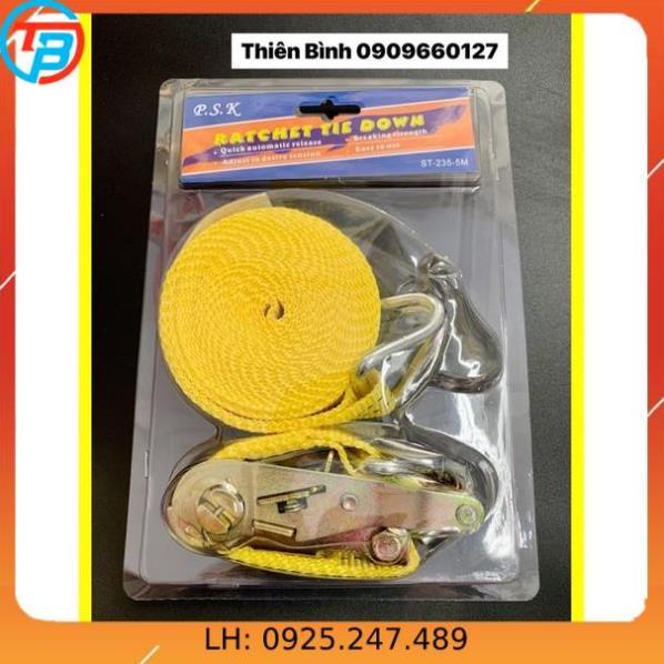 Dây Chằng Hàng Cao Cấp Bản 35mm Dài 5 Mét cáp thép Thái Bình Vina