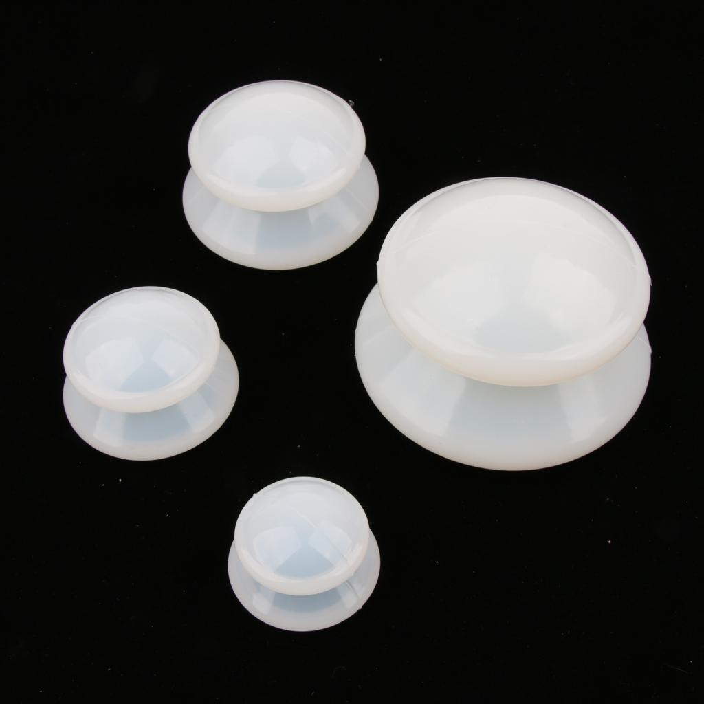 4 Pcs Pure Silicone Portable Cupping Massage Cups for Muscle Joint