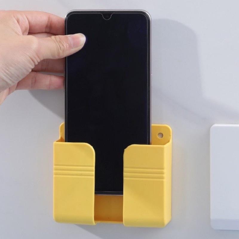 Kệ Dán Tường Giá Treo Sạc Điện Thoại, Để Điều Khiển Nhựa Abs Cao Cấp
