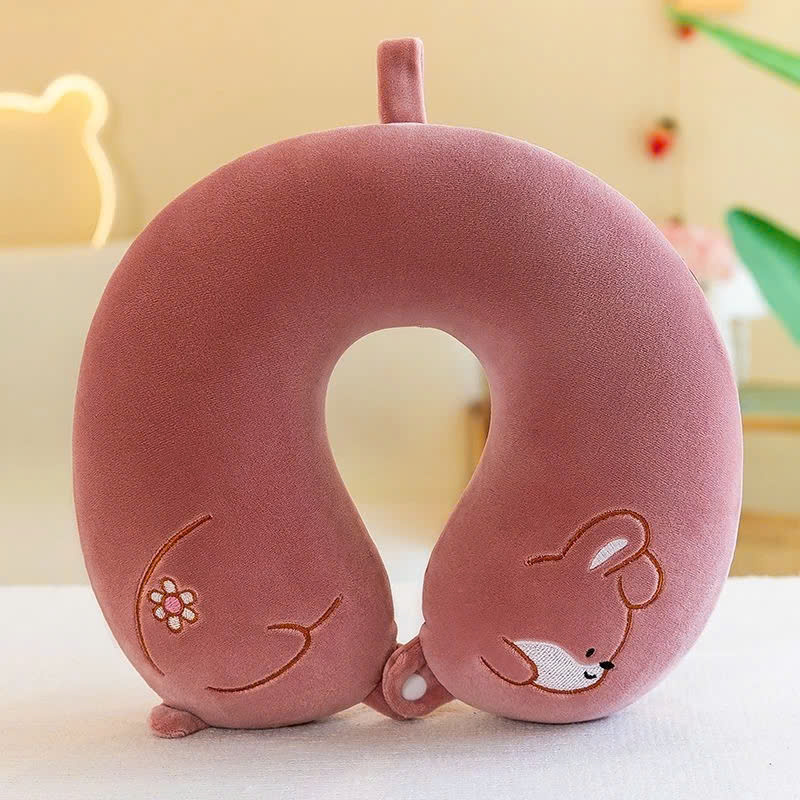 MÓC DÁN Gối kê cổ chữ Gối tựa cổ CAO SU NON đi máy bay Ô tô du lịch Chống Mỏi Cổ Làm Việc Văn Phòng Hay Đi Du Lịch GỐI GÒN