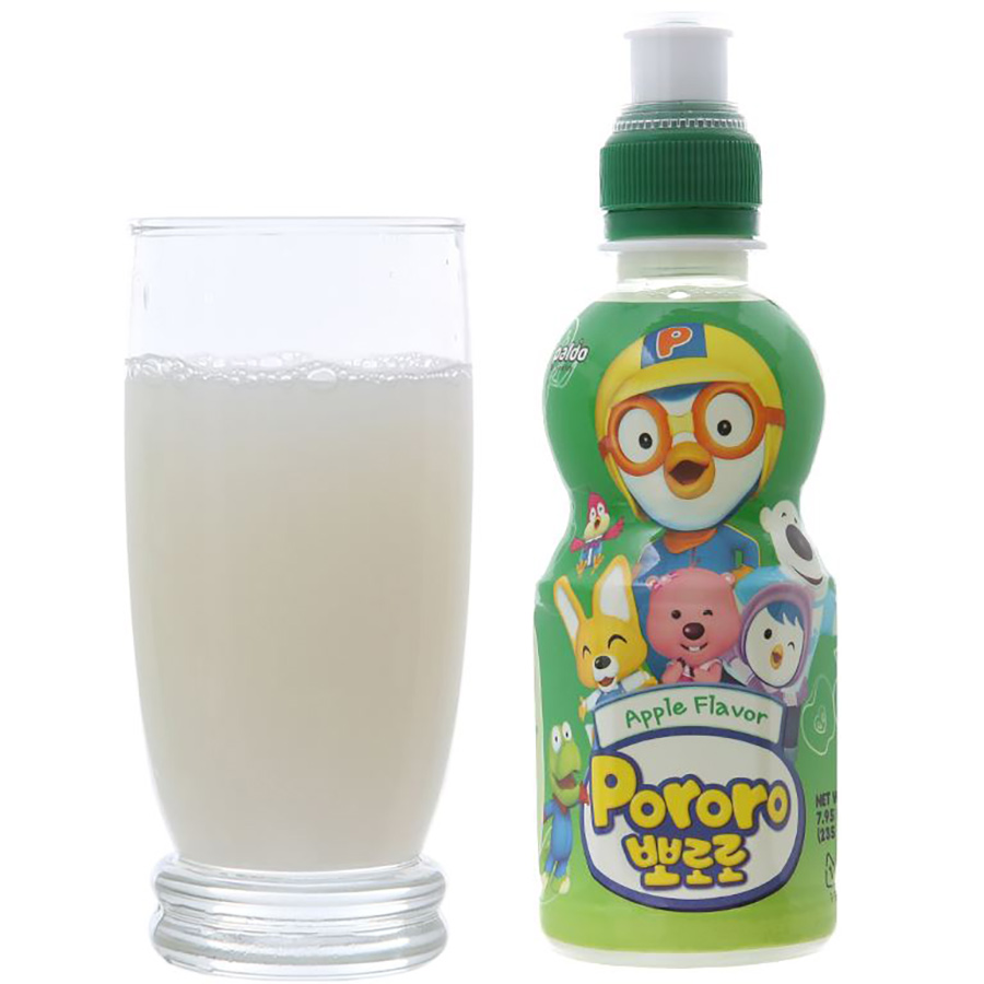 Thùng 24 Chai Nước Uống Pororo Hương Vị Táo  235ml