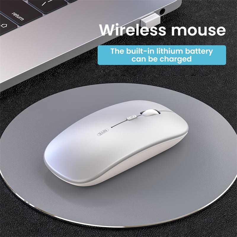 Không Dây 2.4Ghz Chuột Máy Tính Bluetooth Dual Mô Hình Im Lặng Quang Học Ergonomic USB Sạc Chuột Cho Macbook Laptop PC