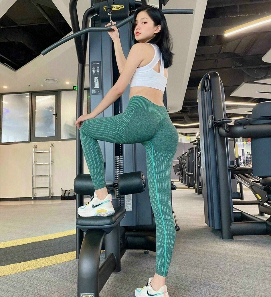 Quần Dài Legging Nữ Lưng Cao Hack Dáng Tập Thể Thao