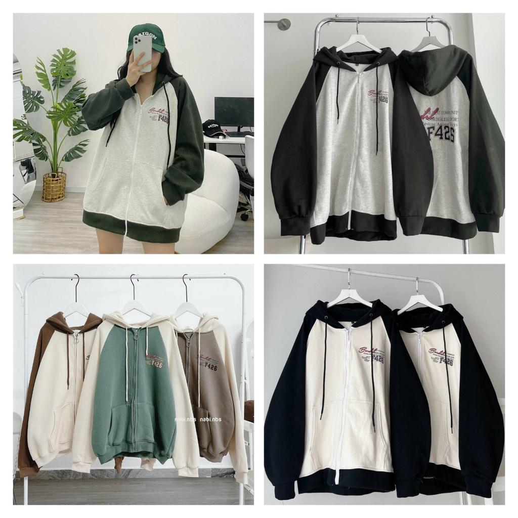 Áo Khoác Hoodie & Sweater Nam Nữ Họa Tiết Số F426 Phối Raplang Chất Nỉ Mềm Mịn Có Nón 2 Lớp Che Mưa Tránh Nắng Cực Êm