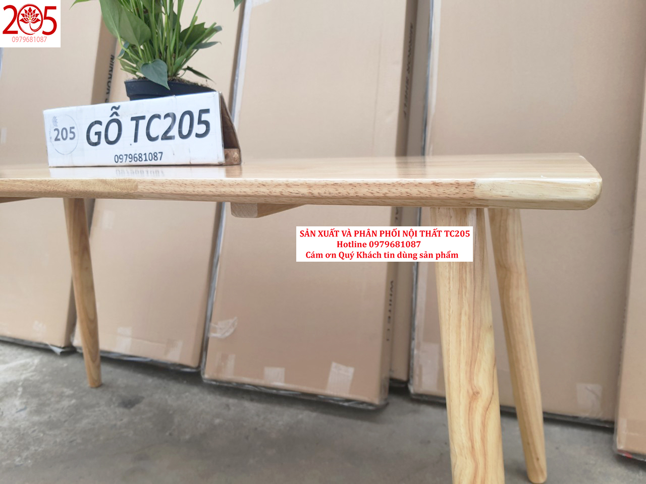 BÀN SOFA GỖ CAO SU 100% -  RUBBER WOOD TABLE