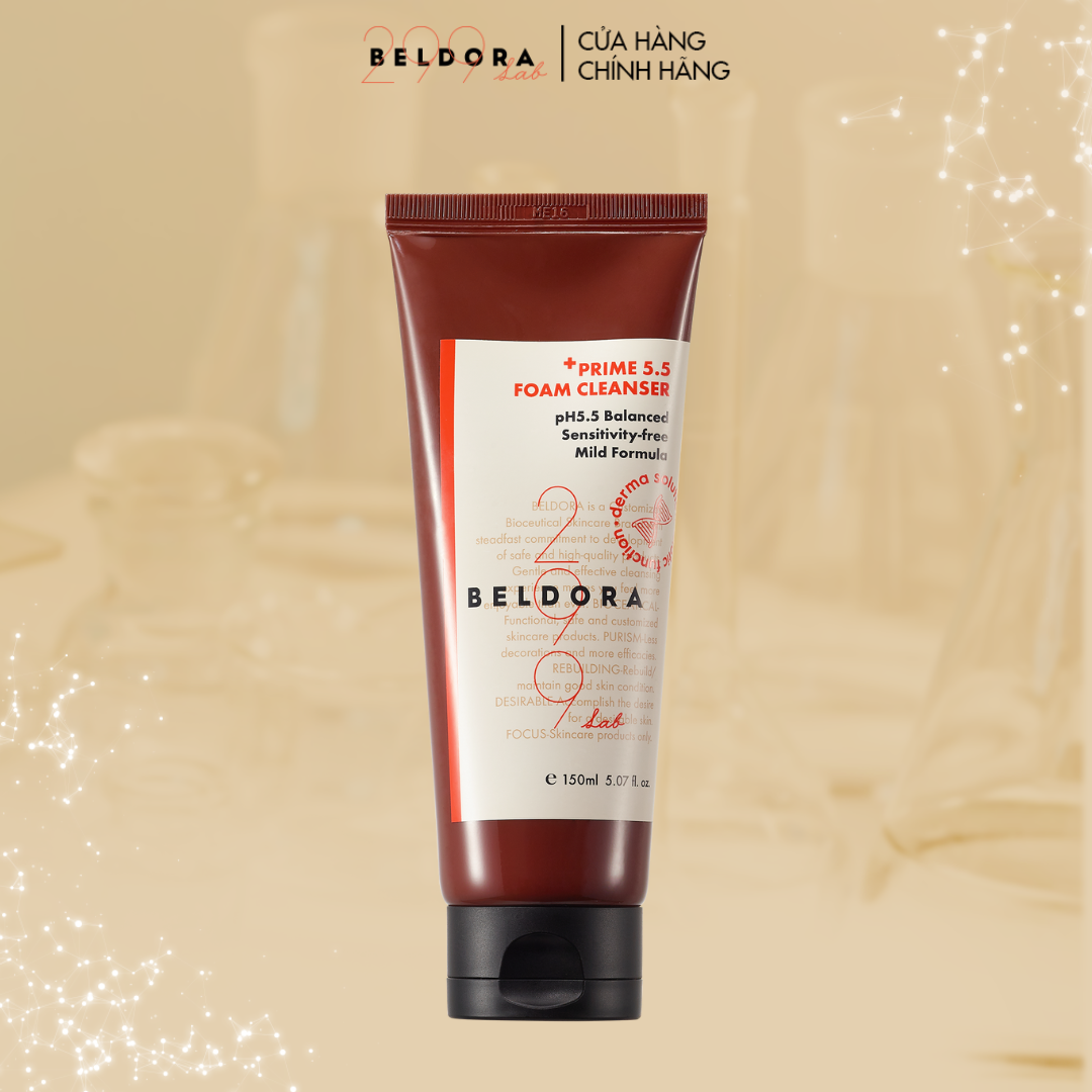 Sữa Rửa Mặt Dành Cho Da Nhạy Cảm BELDORA 299 Prime 5.5 Foam Cleanser 150ml