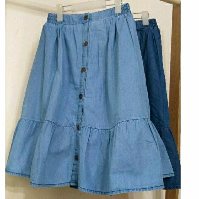 Chân váy vải bò giấy cho bé size đại 24-45kg