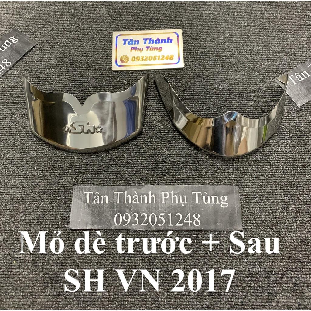 Mỏ Dè trước sau Inox dành cho xe SH VN 2017-2019