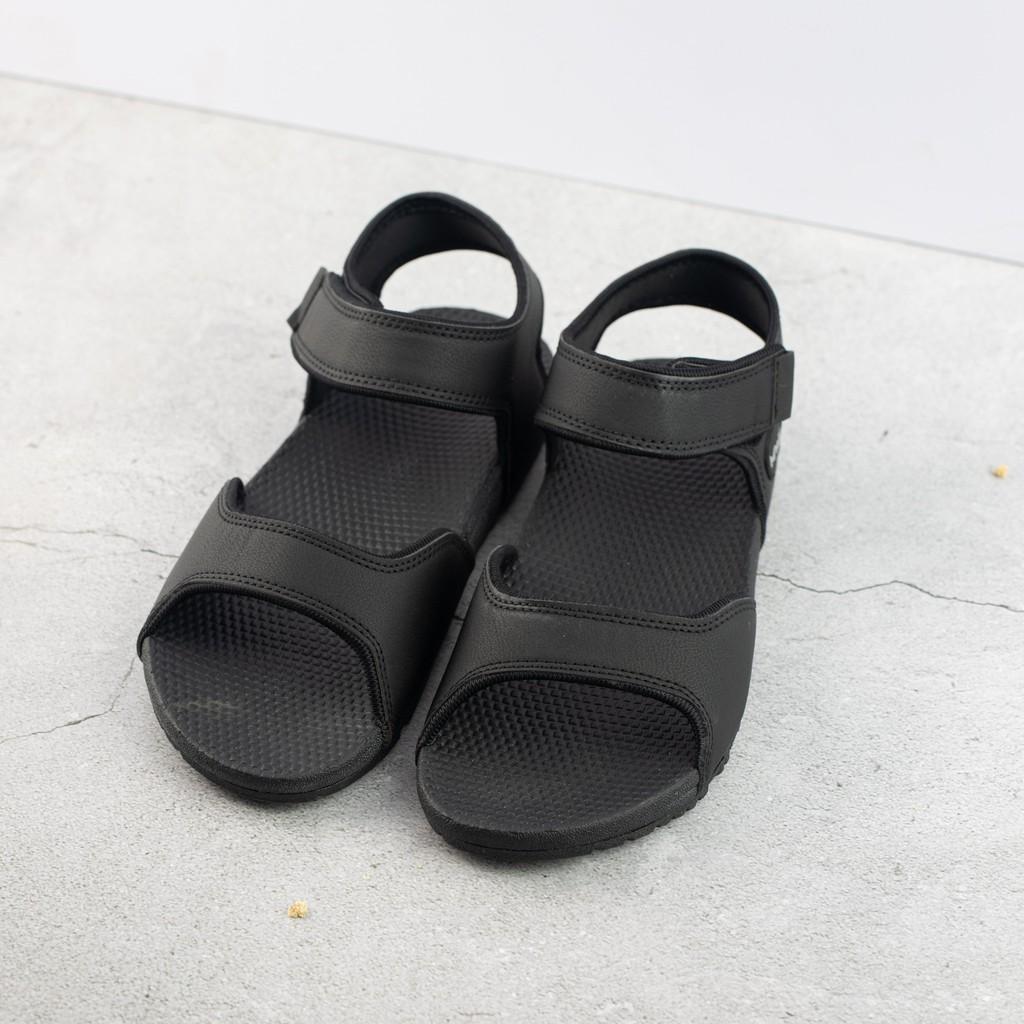 GIÀY SANDAL NAM MWC - SANDAL QUAI NGANG 2 MÀU ĐEN XÁM ĐẾ CAO NĂNG ĐỘNG - NASD- 7027