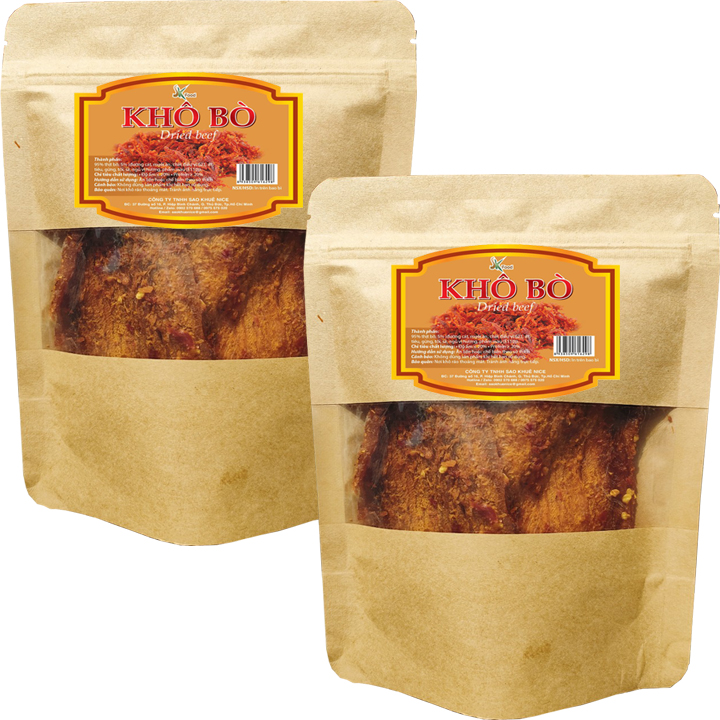 Khô Bò Miếng Cay Mềm Thương Hiệu SK FOOD - Bịch 500G