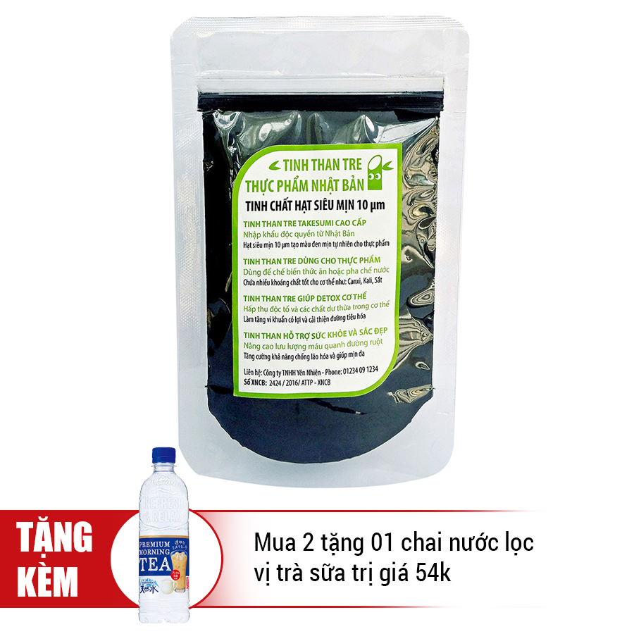 Bột Tinh Than Tre Thực Phẩm Siêu Mịn Takesumi - Yên Nhiên 10µm (50g)