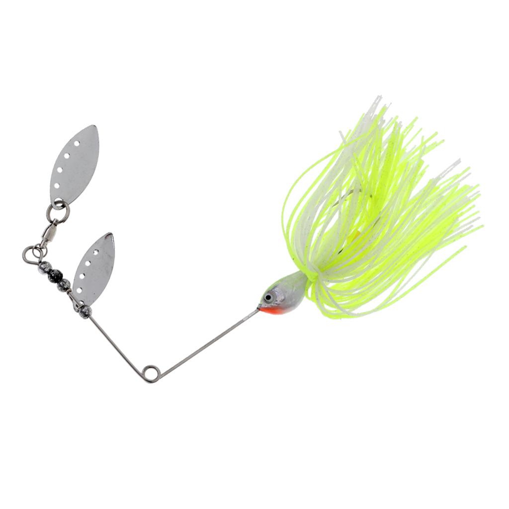 Bait Fishing Lure Spinnerbait Beard Scale Bass Pike Jig Tackle Hooks