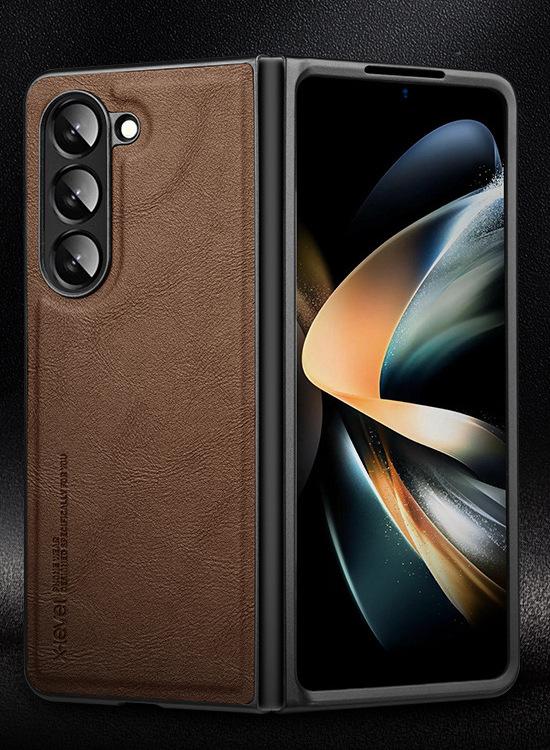 Ốp lưng da cho Samsung Galaxy Z Fold 6 (Fold6) chính hãng X Level cao cấp - Hàng chính hãng
