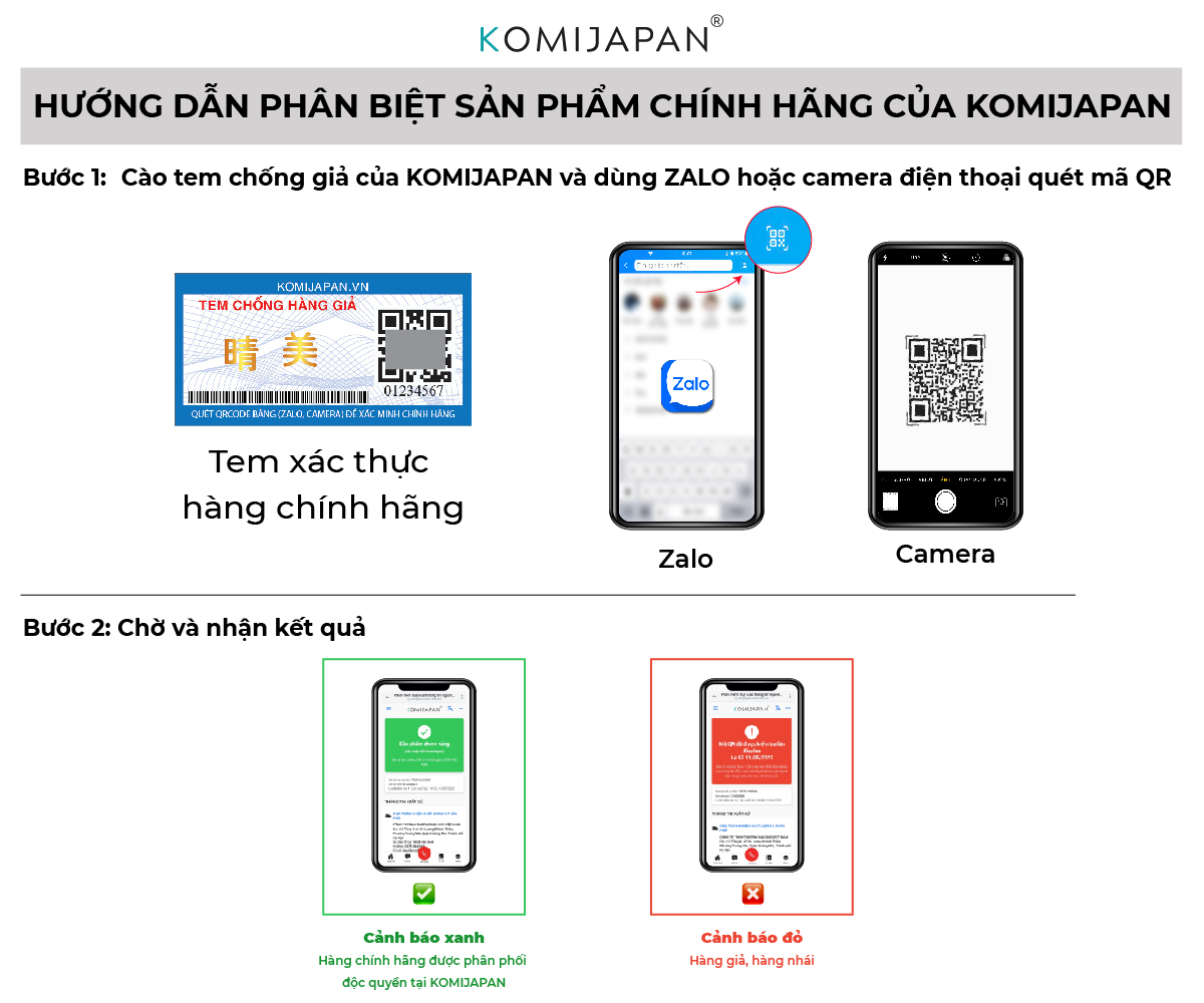 Lược nhuộm phủ bạc thảo dược Komi Nhật Bản