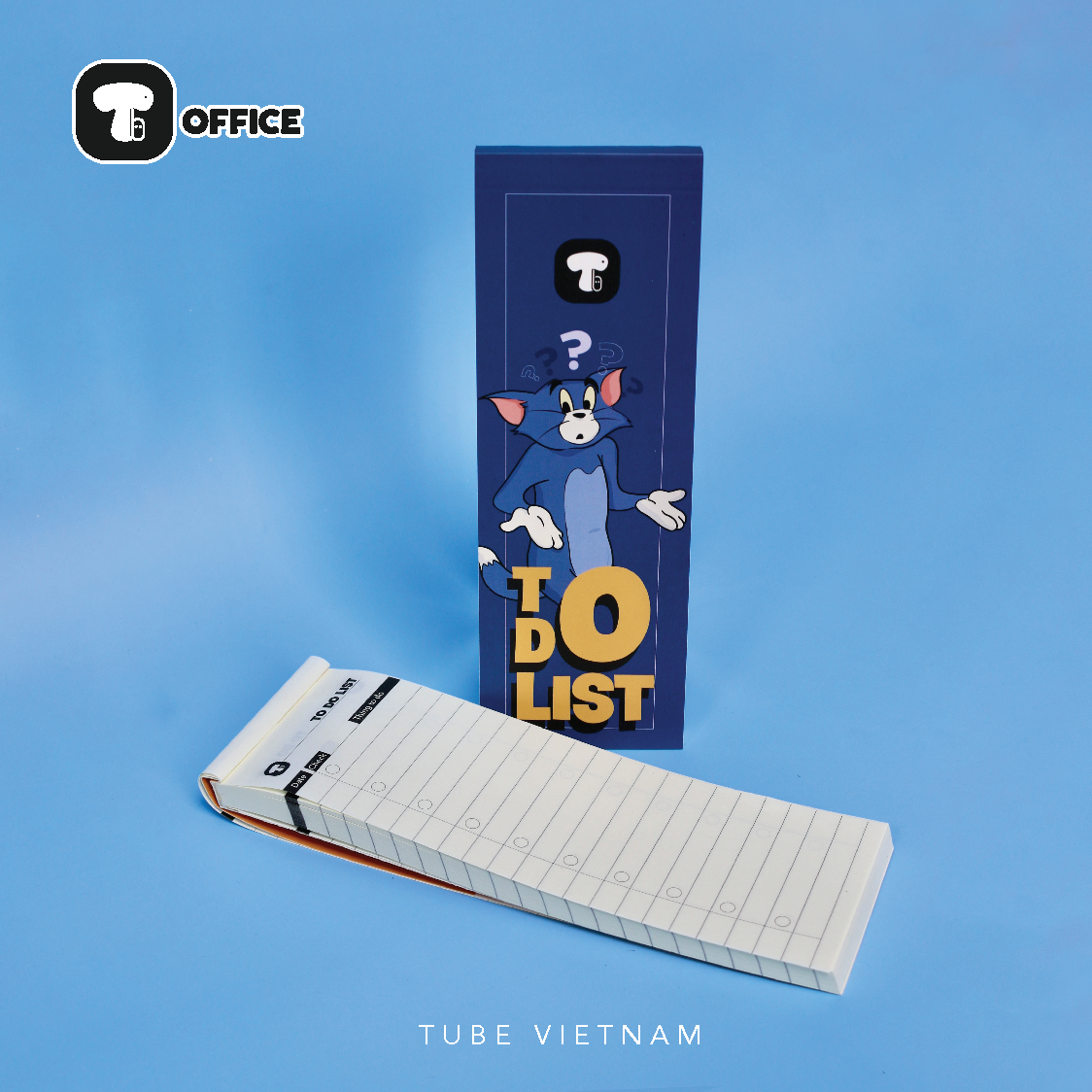 Sổ Tay Nhắc Việc Tube To Do List - Mèo Tom (Tom và Jerry) - Sổ tay ghi chép, ghi nhớ hằng ngày