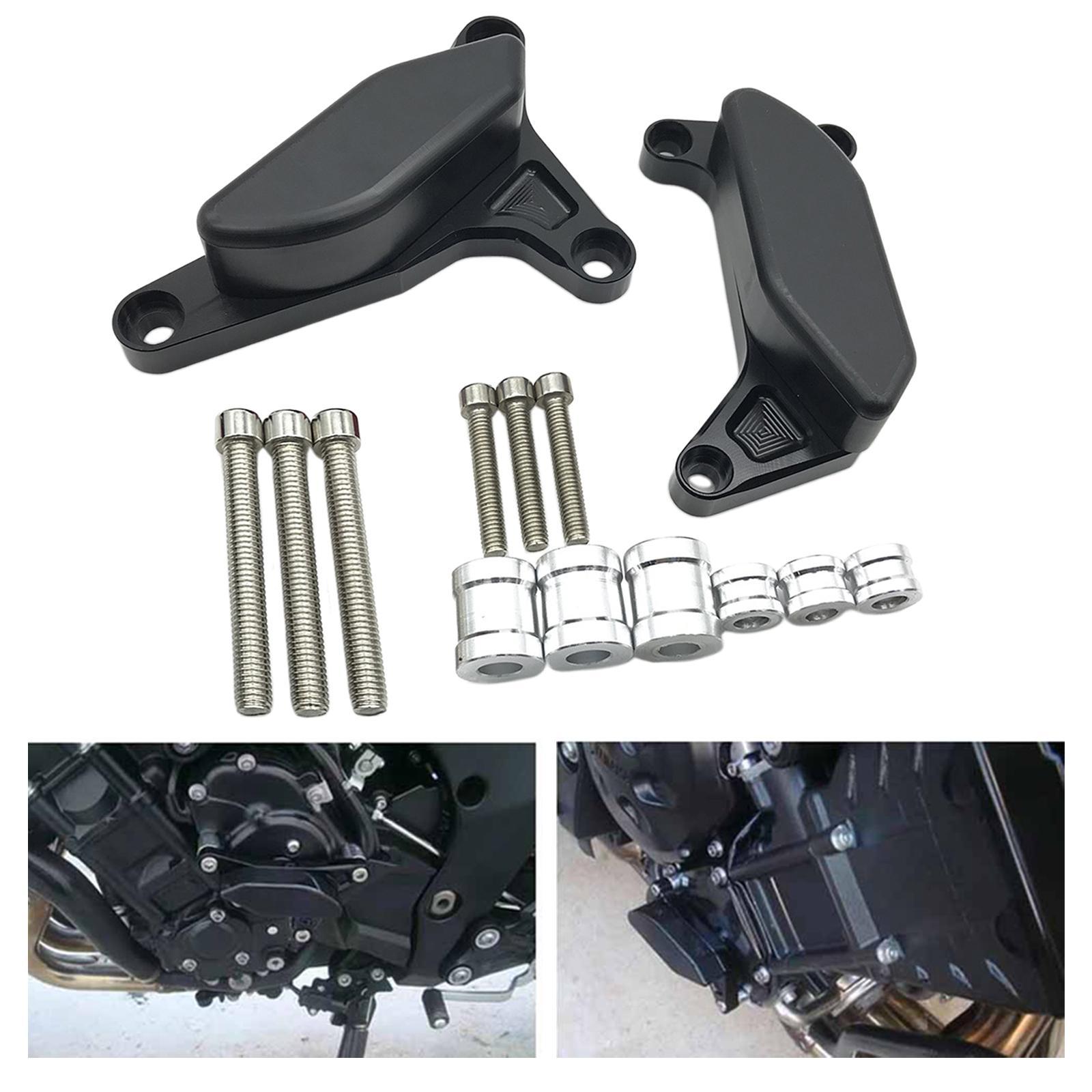 Motorcycle Engine Guard Slider Cover For Fazer 2006-2016 Black