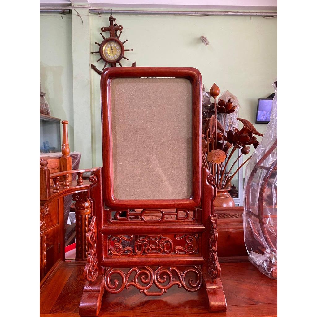 Khung ảnh thờ chiện tròn, gỗ hương ta cực đẹp