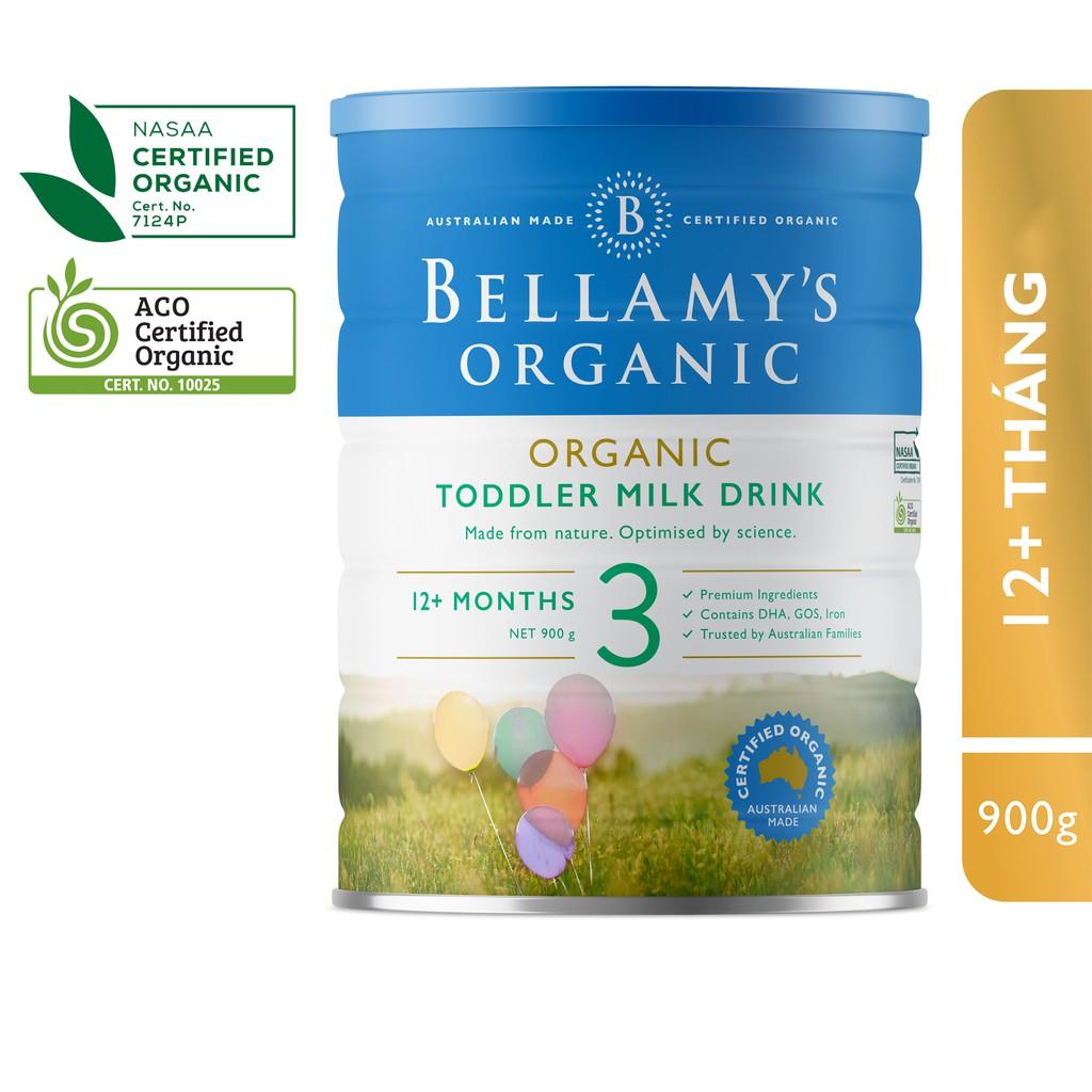 Sữa bột hữu cơ Bellamy's Organic công thức Số 3 - Toddler milk drink 900g