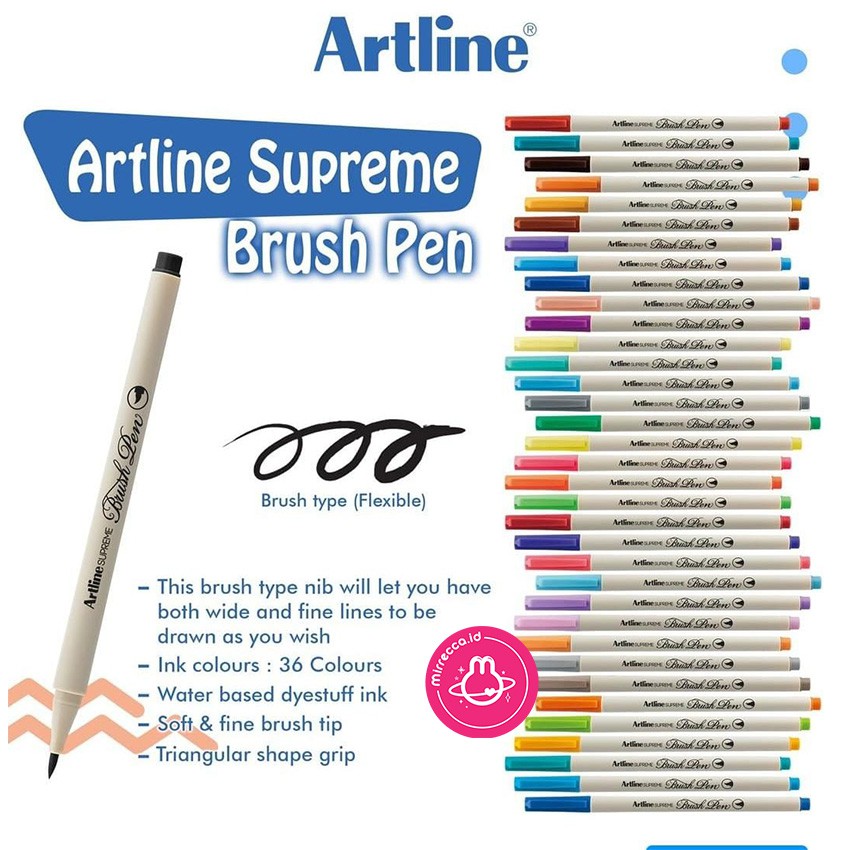 Bút lông đầu cọ viết calligraphy Artline Supreme Brush EPFS-F - Màu hồng đào (Apricot)