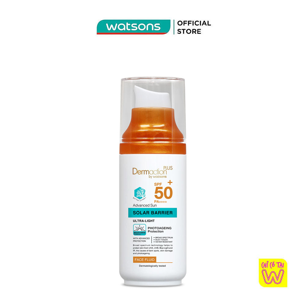 Kem Chống Nắng Dermaction Plus By Watsons Solar Barrier SPF50+ PA++++ 50ml