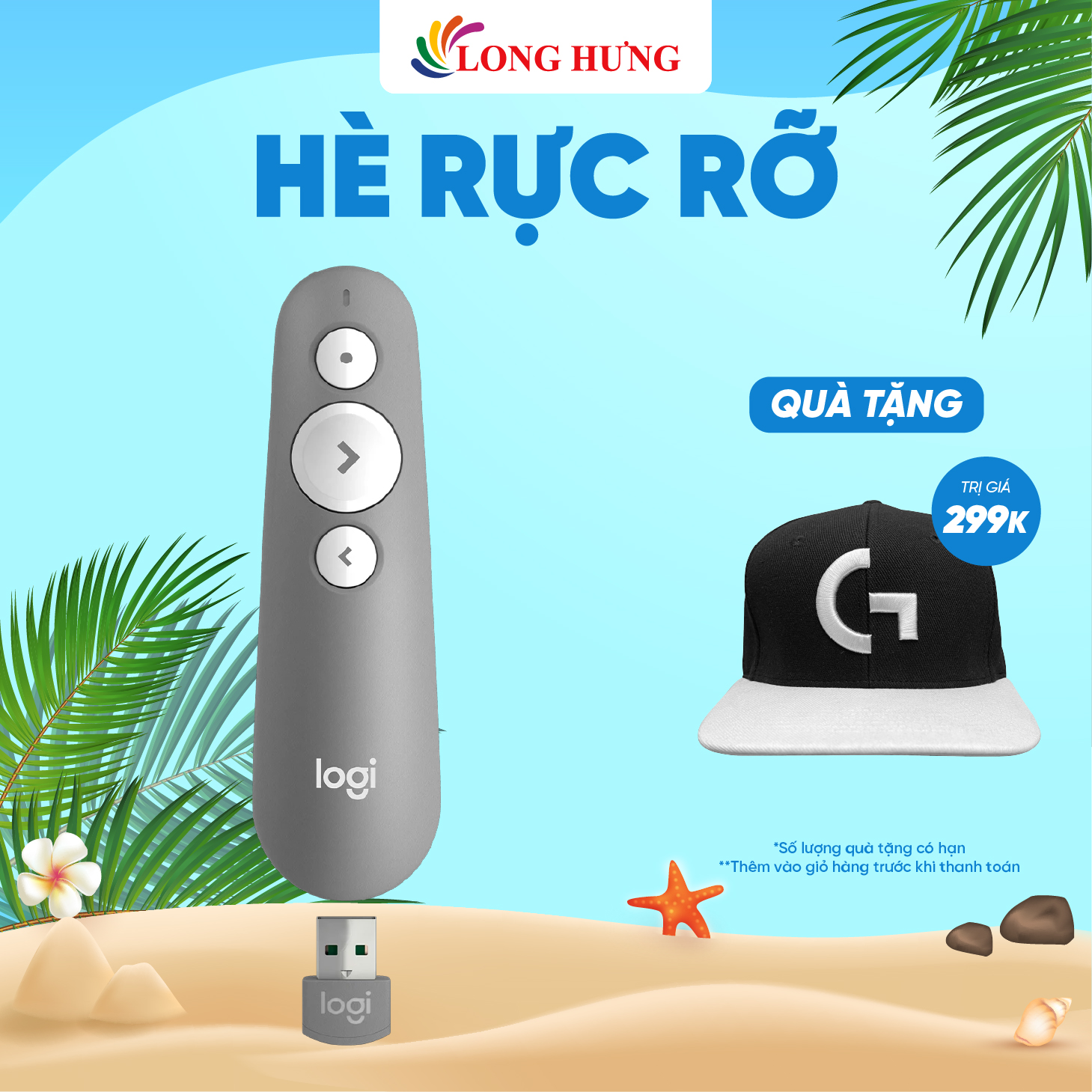 Bút trình chiếu Logitech R500s - Hàng chính hãng