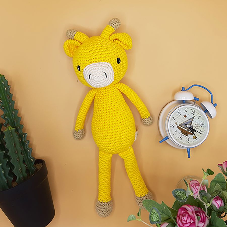 Gấu bông móc len Amigurumi cao cấp - Hươu Sunny quà tặng thú nhồi bông đáng yêu cho bé - SP000284
