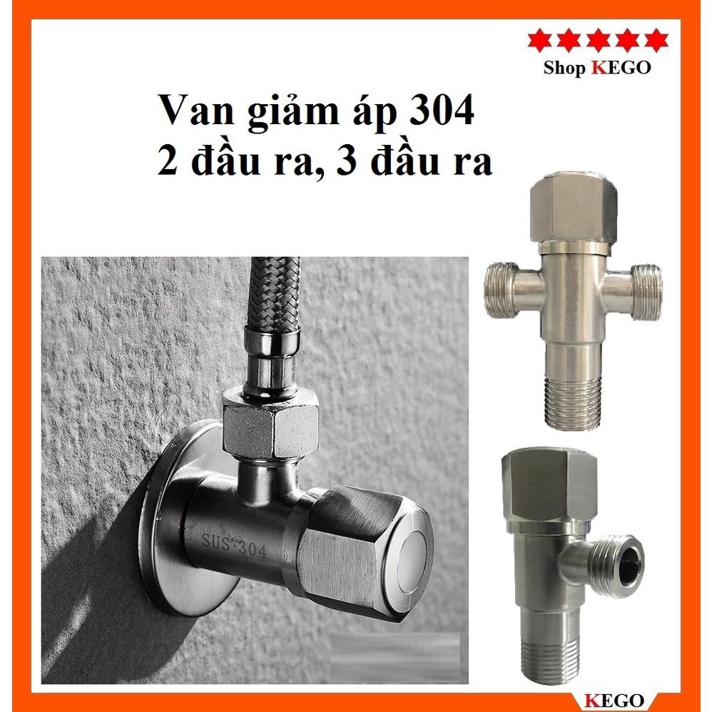 Van giảm áp 2 ngả, 3 ngả làm giảm áp lực nước van chữ F, van chữ T cho nhà tắm bằng Inox 304 cao cấp