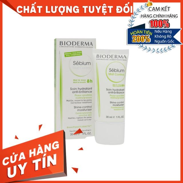 Kem Dưỡng Ẩm Kiềm Dầu Bioderma Sébium Mat Control Thu Nhỏ Lỗ Chân Lông 30ml