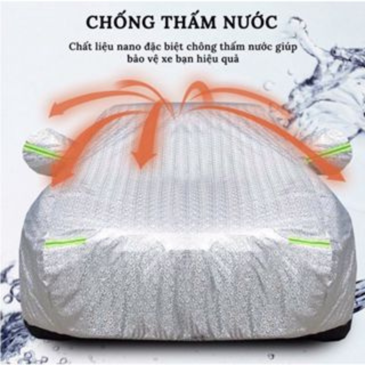 Bạt Phủ Xe Ô Tô 3 Lớp Cao Cấp Chống Mưa, Chống Nắng, Chống Cháy